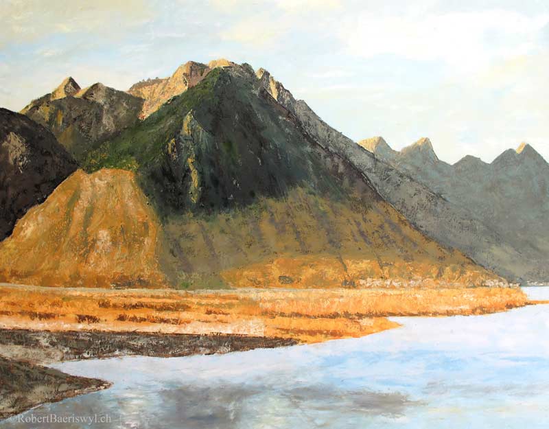 peinture du Léman et du Bouveret