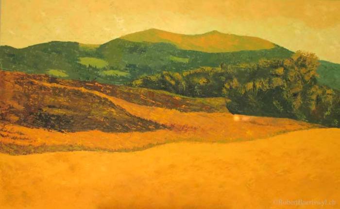 Peinture du Suchet et de la campgane orangée