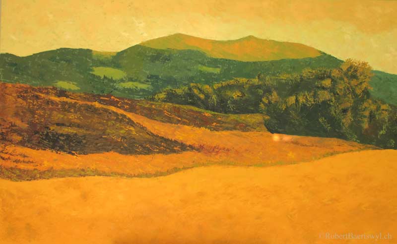 Peinture du Suchet et de la campgane orangée